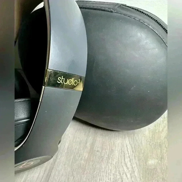Beats by Dr. Dre Studio 3 Wireless Bluetooth Headphones Shadow Gray Beige Gold - Picture 9 of 11